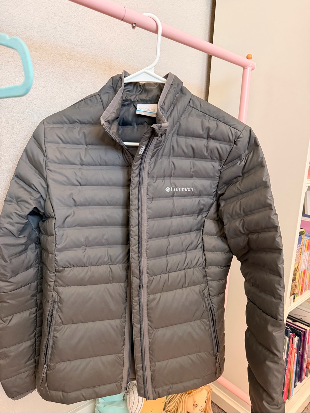 Columbia Men's Charcoal Gray Quilted Puffer Jacket